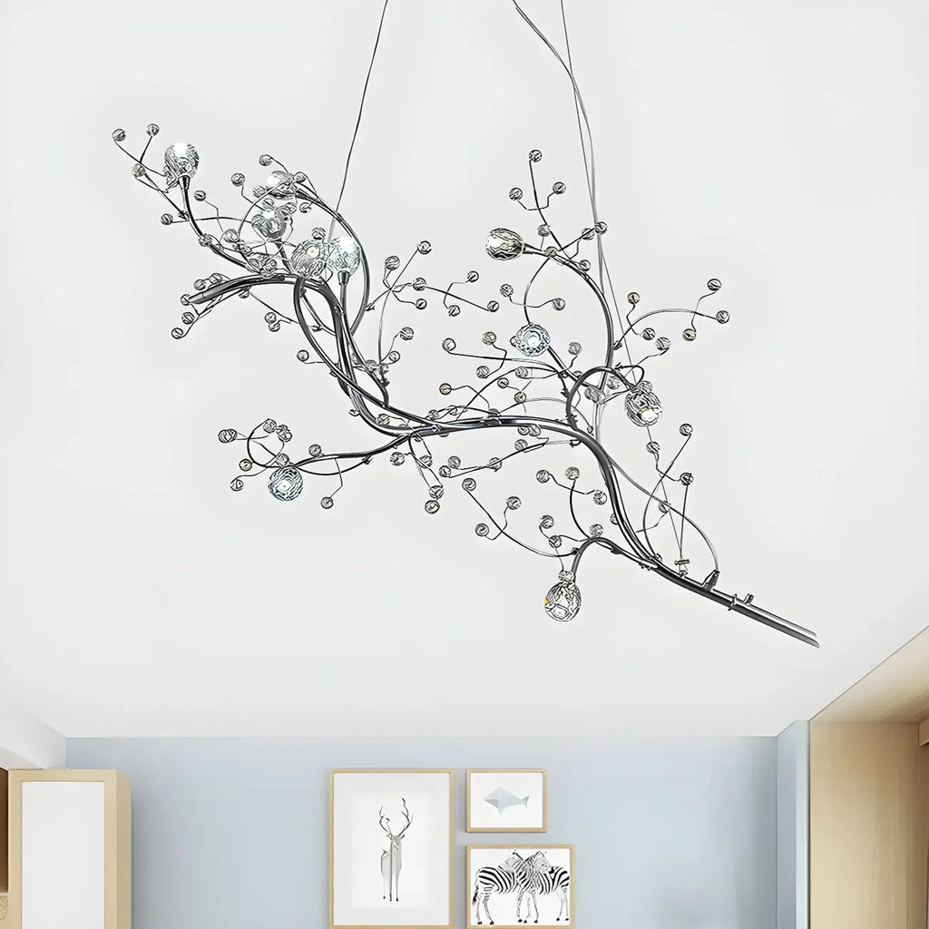 Lampadario a sospensione moderno a LED con rami in metallo