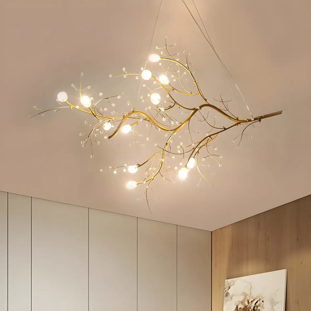 Lampadario a sospensione moderno a LED con rami in metallo