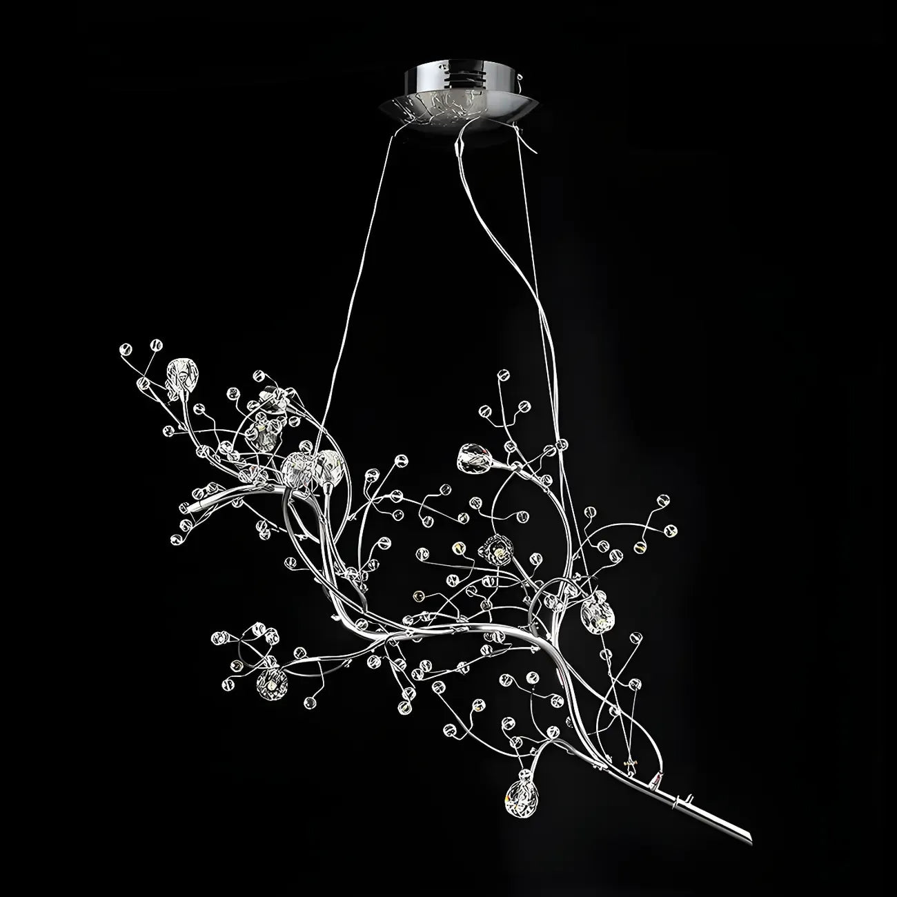 Lampadario a sospensione moderno a LED con rami in metallo