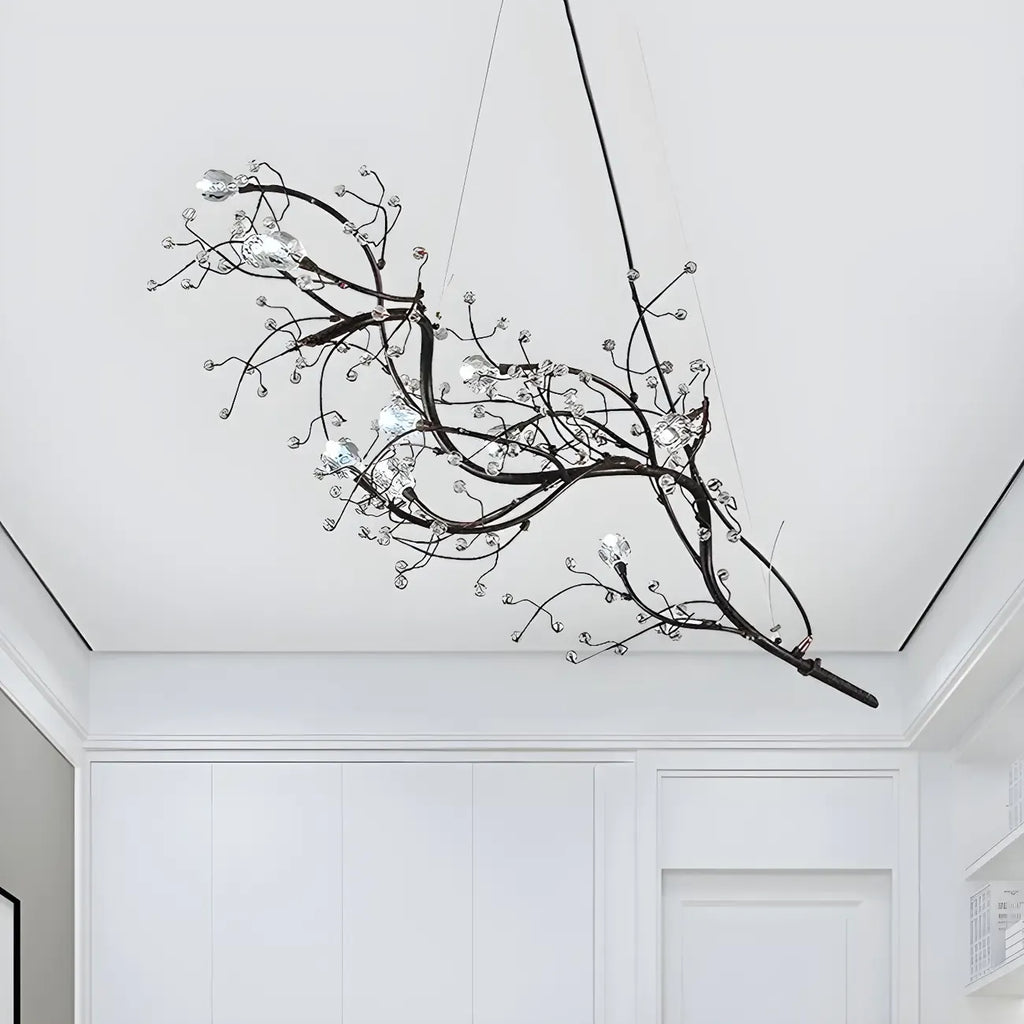 Lampadario a sospensione moderno a LED con rami in metallo