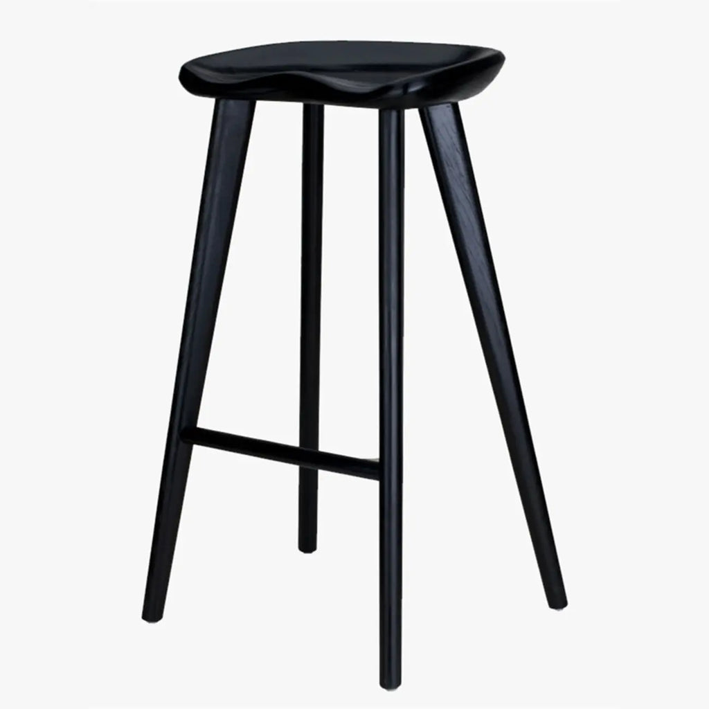 Tabourets de bar scandinaves en bois, sans dossier, hauteur bar