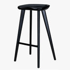 Tabourets de bar scandinaves en bois, sans dossier, hauteur bar