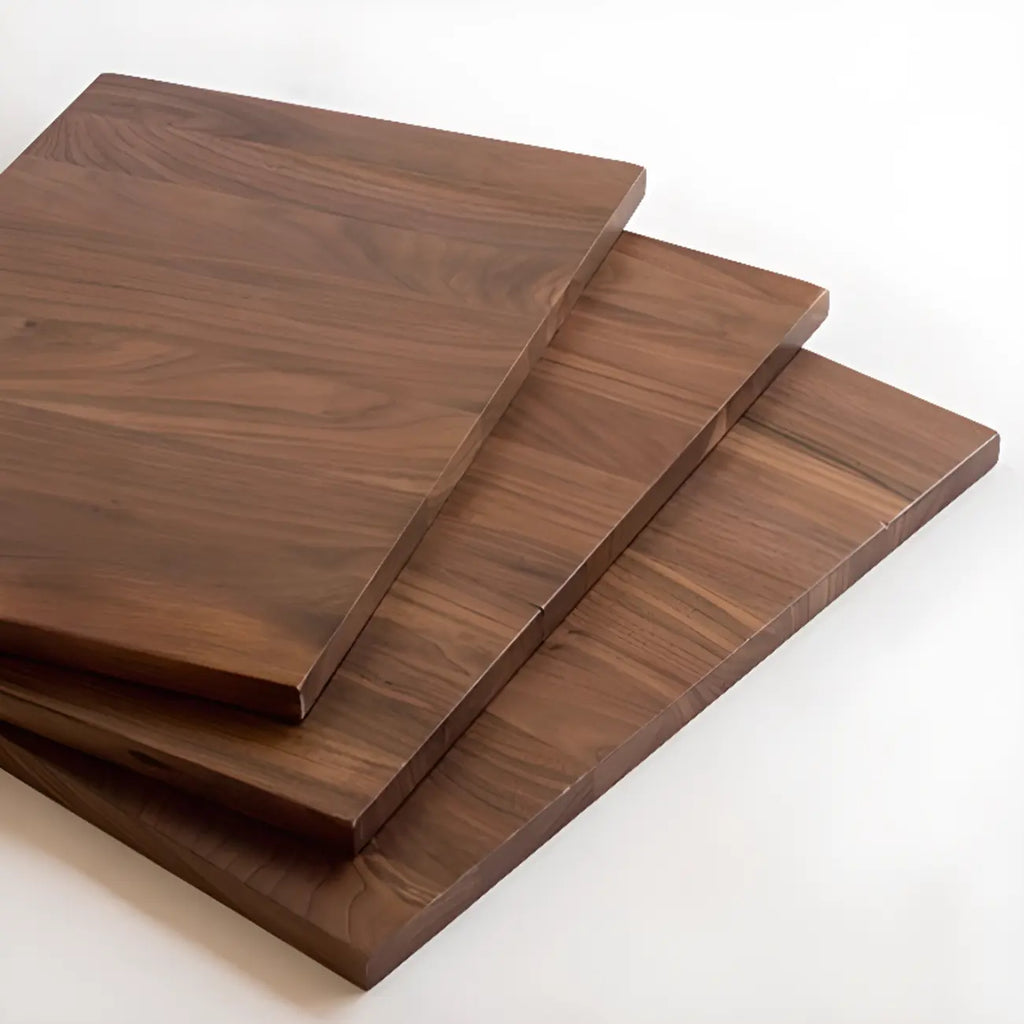 Comodino Art Déco con 2 cassetti e gambe, piano in legno marrone