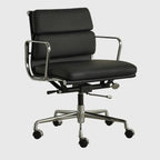Chaise de bureau ergonomique réglable en cuir moderne