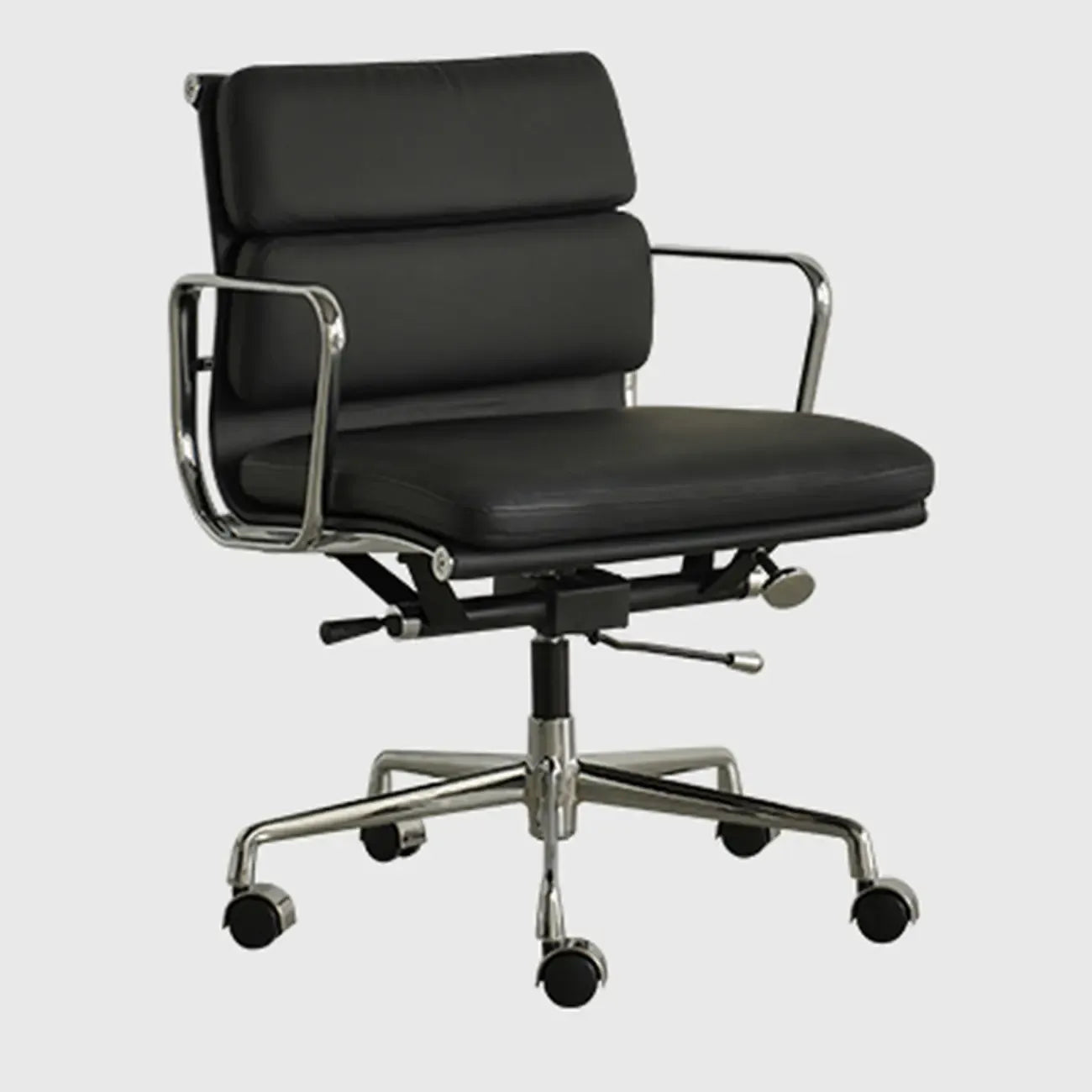 Chaise de bureau ergonomique réglable en cuir moderne