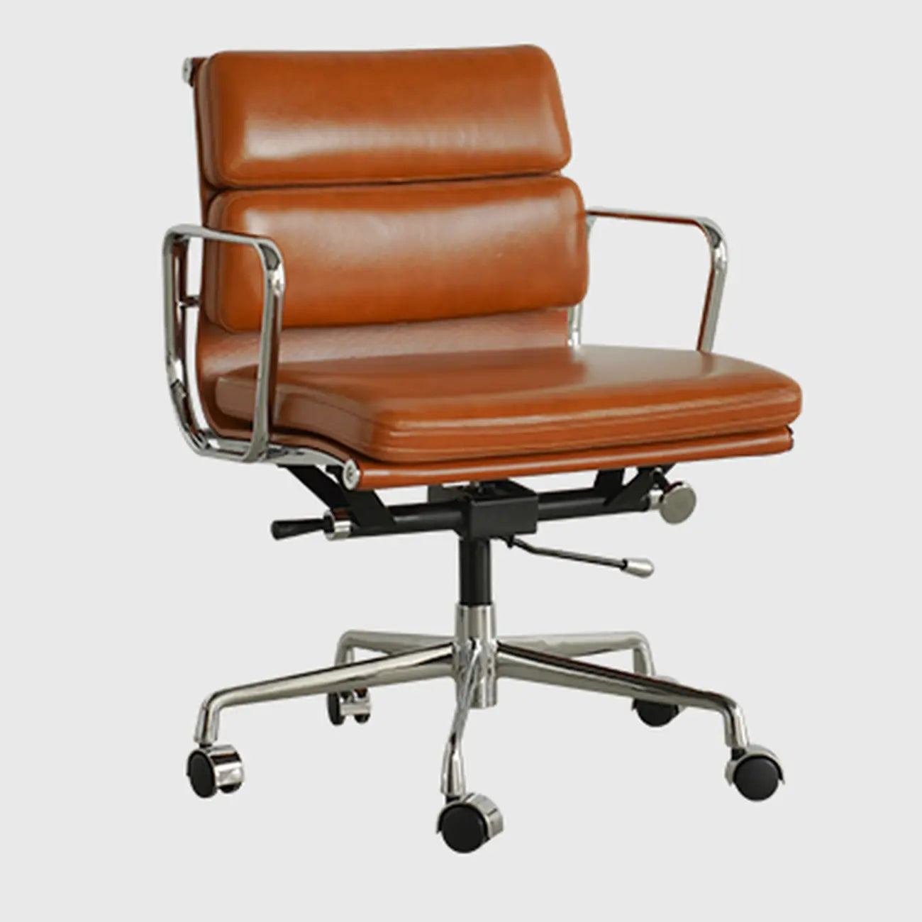 Chaise de bureau ergonomique réglable en cuir moderne