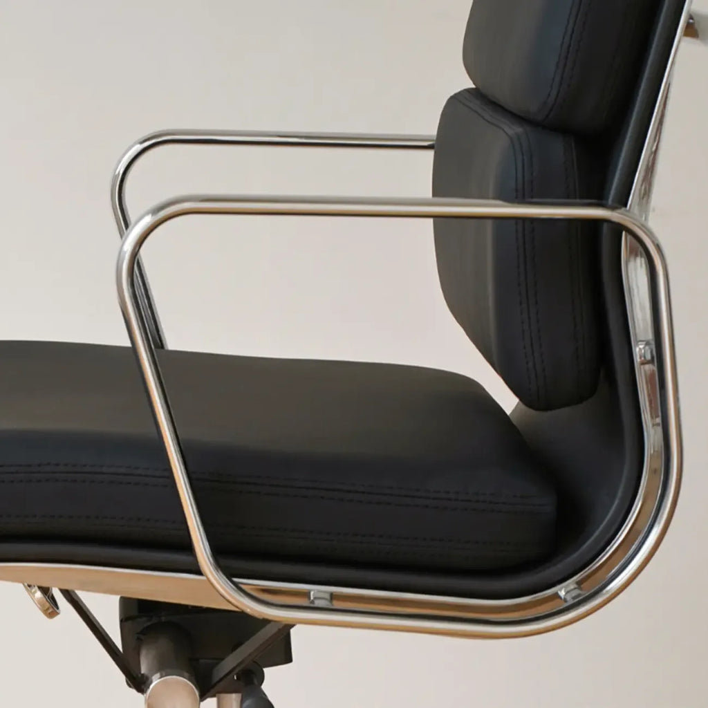 Chaise de bureau ergonomique réglable en cuir moderne