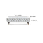 Banc de chambre contemporain blanc capitonné