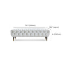 Banc de chambre contemporain blanc capitonné