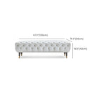 Banc de chambre contemporain blanc capitonné