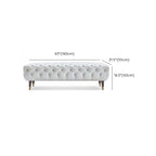 Banc de chambre contemporain blanc capitonné
