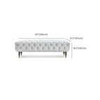 Banc de chambre contemporain blanc capitonné