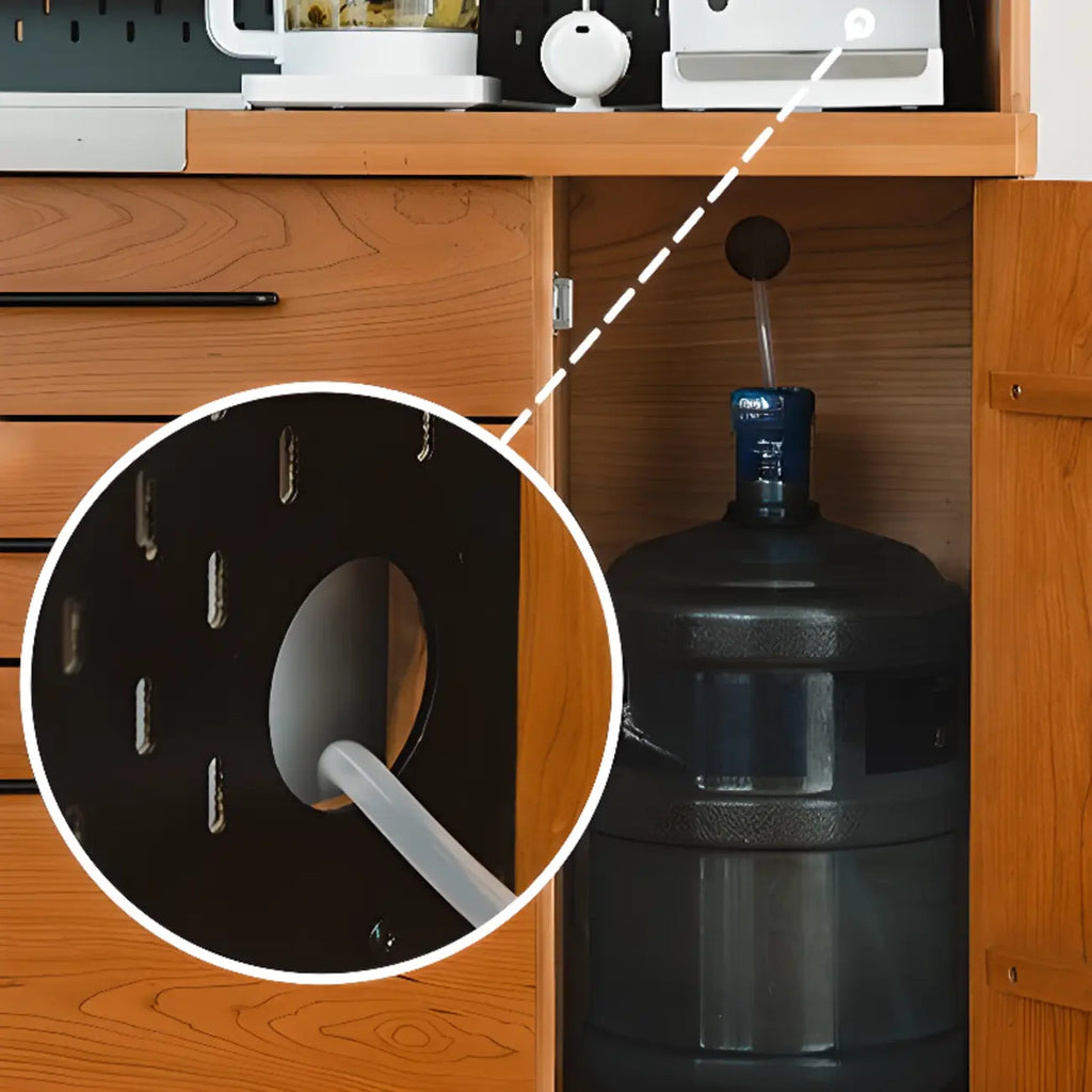 Armoire de rangement de cuisine moderne en merisier et pin