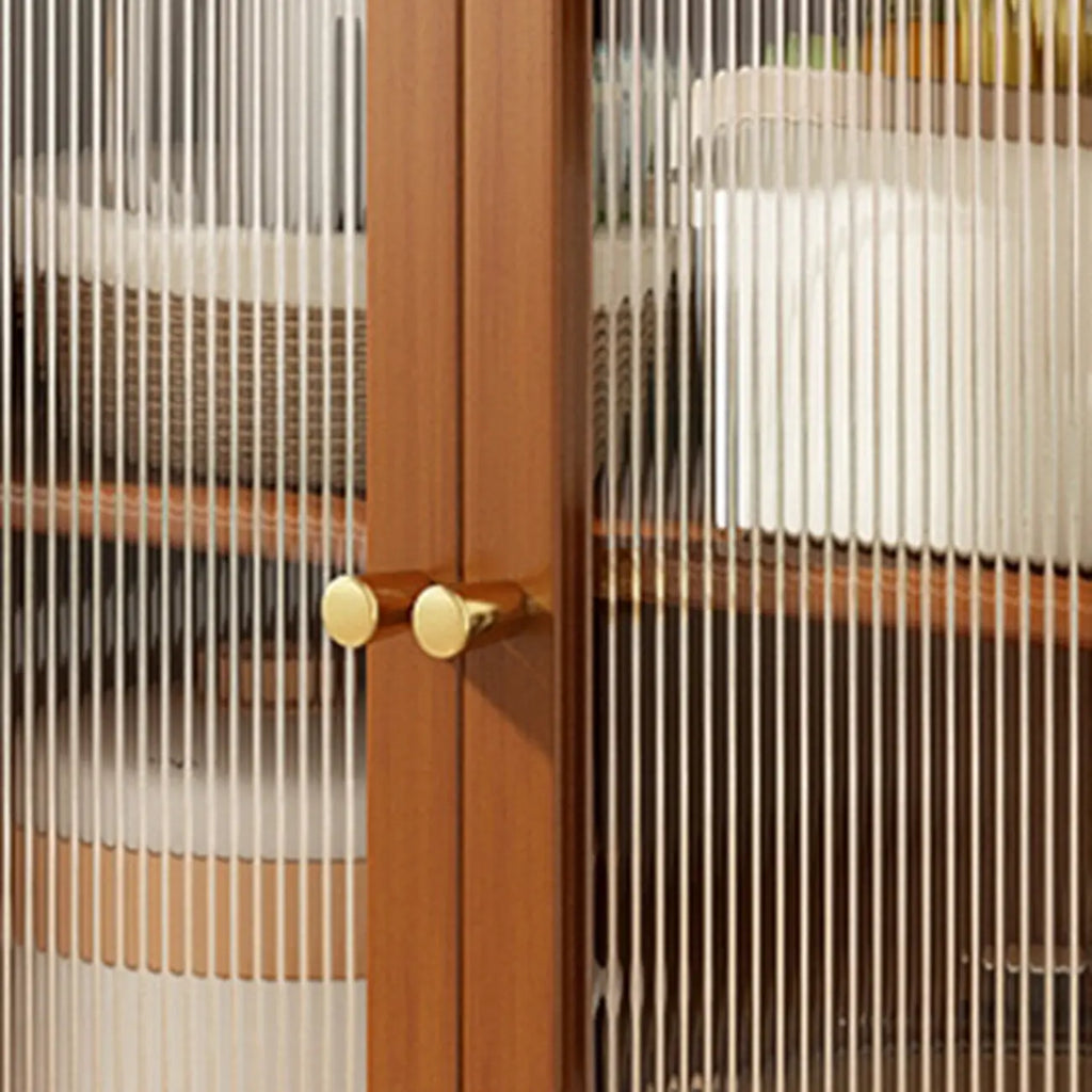 Buffet étroit moderne en bambou