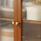 Buffet étroit moderne en bambou