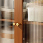 Buffet étroit moderne en bambou
