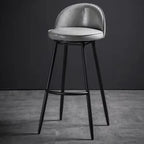 Tabourets de bar pivotants en cuir de hauteur industrielle