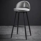 Tabourets de bar pivotants en cuir de hauteur industrielle