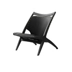 Fauteuil minimaliste en cuir marron selle pour salon