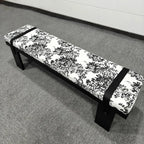 Banc de chambre minimaliste capitonné avec coussin moelleux