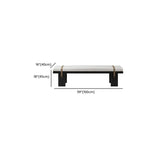 Banc de chambre minimaliste capitonné avec coussin moelleux