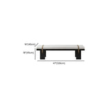 Banc de chambre minimaliste capitonné avec coussin moelleux