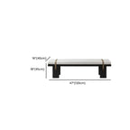 Banc de chambre minimaliste capitonné avec coussin moelleux