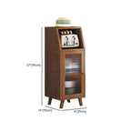 Buffets étroits modernes en bambou, armoires de rangement