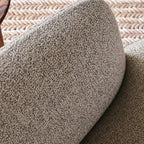 Fauteuil d'appoint moderne à dossier haut avec repose-pieds