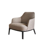 Fauteuil d'appoint moderne à dossier haut avec repose-pieds