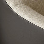 Fauteuil d'appoint moderne à dossier haut avec repose-pieds