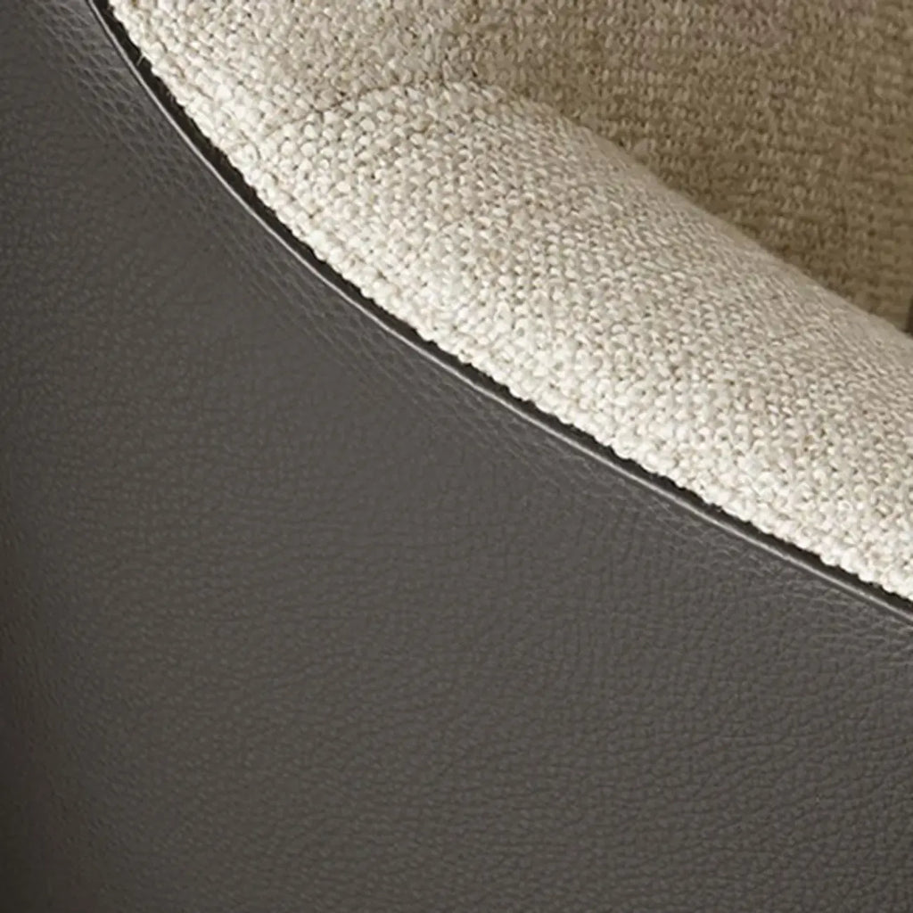 Fauteuil d'appoint moderne à dossier haut avec repose-pieds