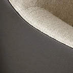 Fauteuil d'appoint moderne à dossier haut avec repose-pieds