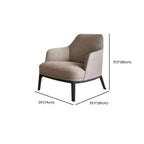 Fauteuil d'appoint moderne à dossier haut avec repose-pieds