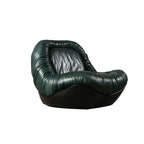 Chaise d'appoint contemporaine sans accoudoirs en similicuir