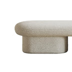 59 Panca da camera da letto contemporanea rivestita in tessuto beige