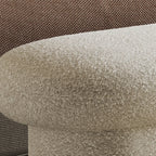 59 Panca da camera da letto contemporanea rivestita in tessuto beige