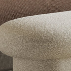 59 Panca da camera da letto contemporanea rivestita in tessuto beige