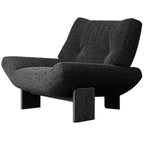 Fauteuil d'appoint moderne à dossier haut en chenille pour salon