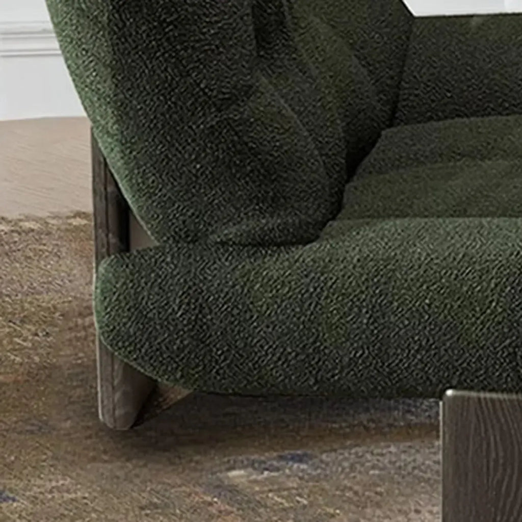 Fauteuil d'appoint moderne à dossier haut en chenille pour salon