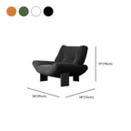 Fauteuil d'appoint moderne à dossier haut en chenille pour salon