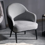Fauteuil tonneau moderne en similicuir pour salon