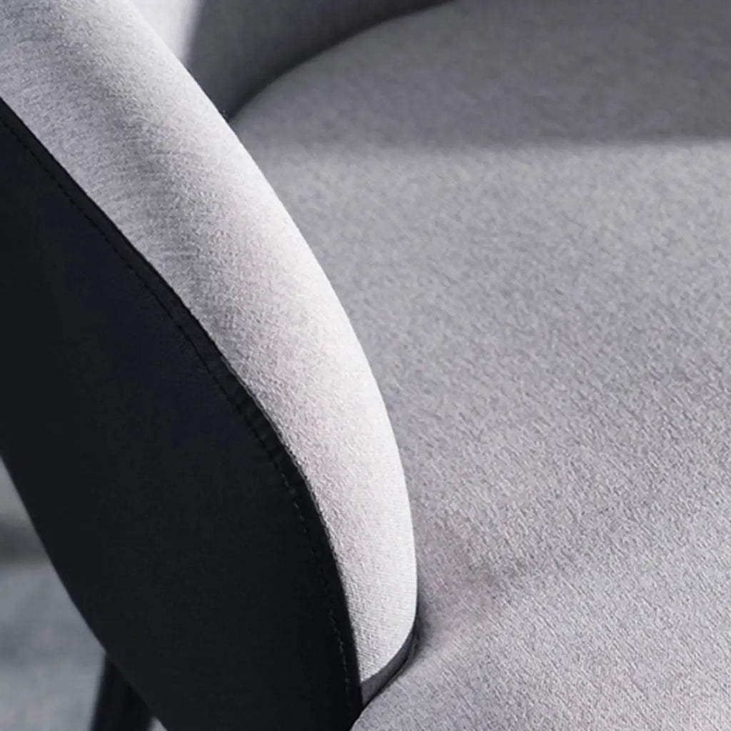 Fauteuil tonneau moderne en similicuir pour salon