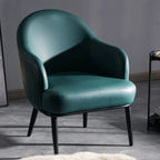 Fauteuil tonneau moderne en similicuir pour salon