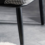 Fauteuil tonneau moderne en similicuir pour salon