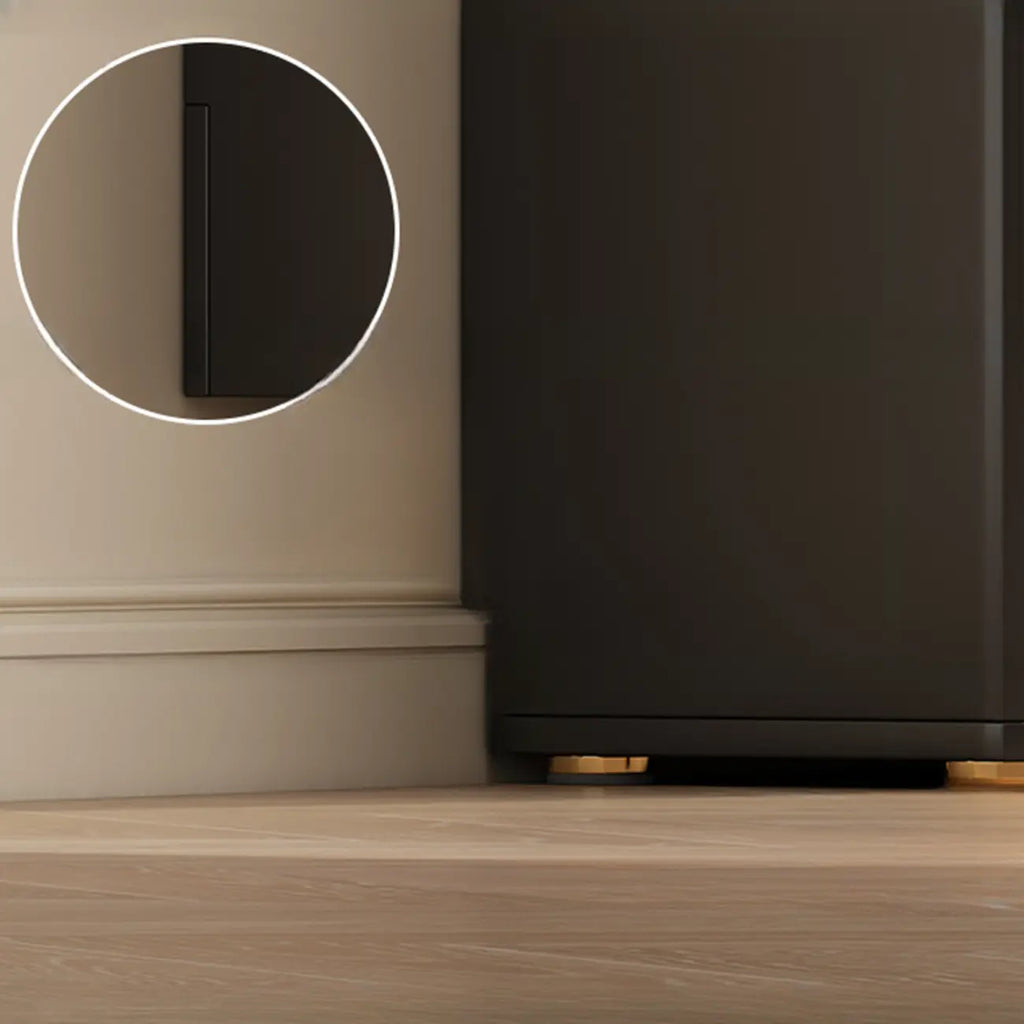 Buffet moderne noir massif avec rangement