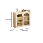 Buffet moderne noir massif avec rangement