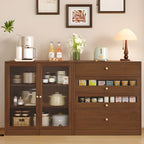 Buffet moderne Art Déco en bois avec rangement