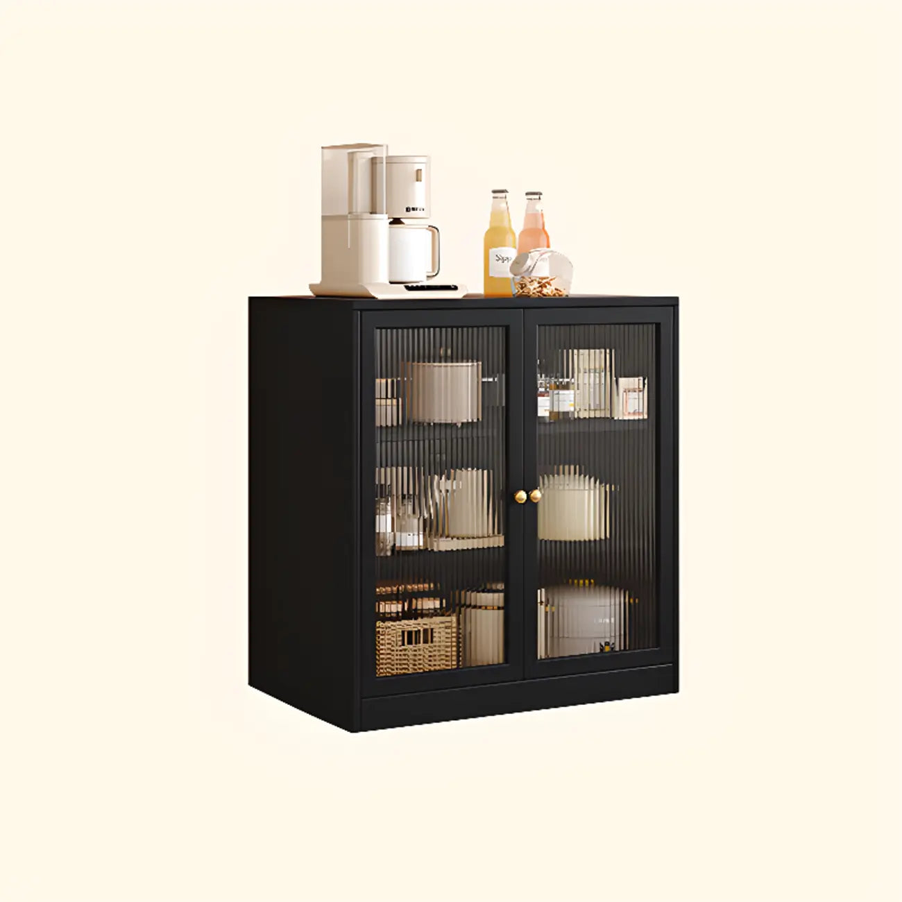 Buffet moderne Art Déco en bois avec rangement