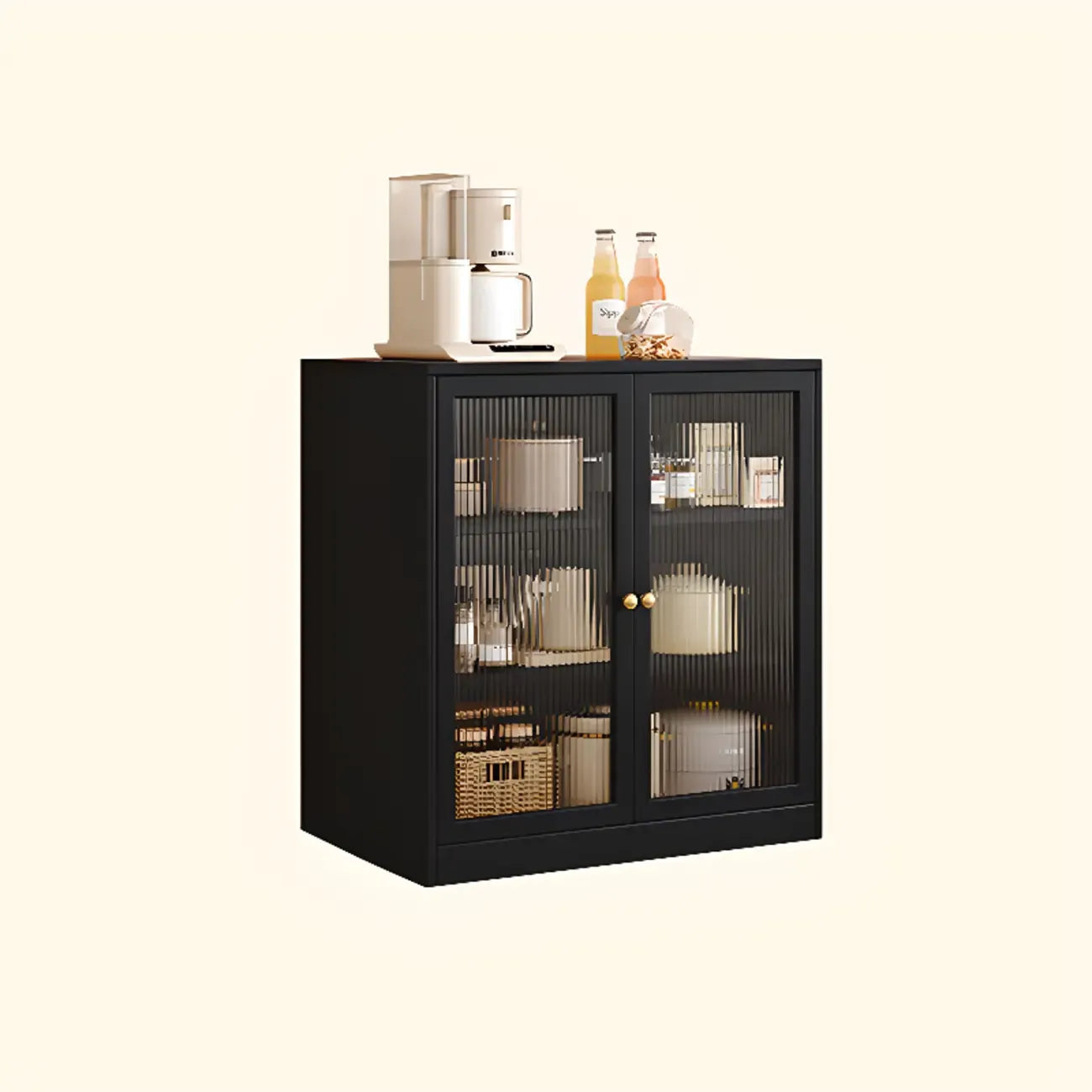 Buffet moderne Art Déco en bois avec rangement